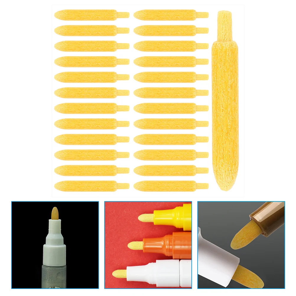 

60 Pcs Paint Pen Refill Universal Nibs Tips Marker Supplies Acrylic Markers Polyester Chemical Fiber