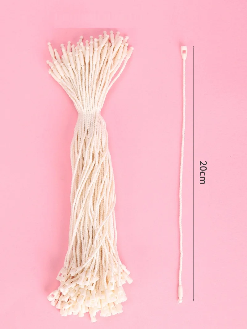 Lot De 900 étiquettes De Prix Suspendues - 400 étiquettes Kraft + 500 Cordes Nylon - 8 Couleurs - Pour Vêtements, Bijoux, Boutique