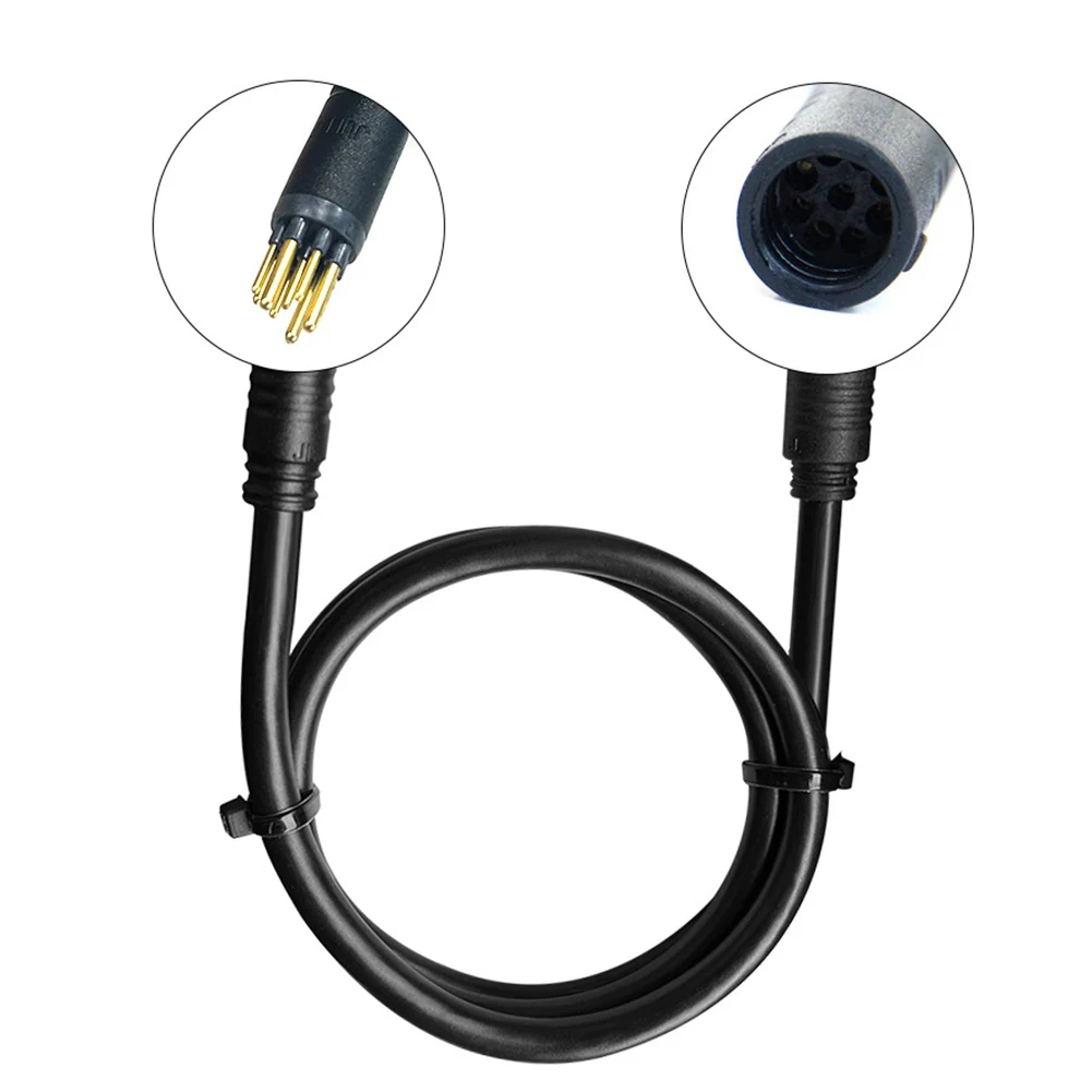 Description Picture 2 of item60cm Ebike Julet 9 Pin Motor Extension Cable Waterproof Female To Male Wire Connector Electric Bicycle Accessories