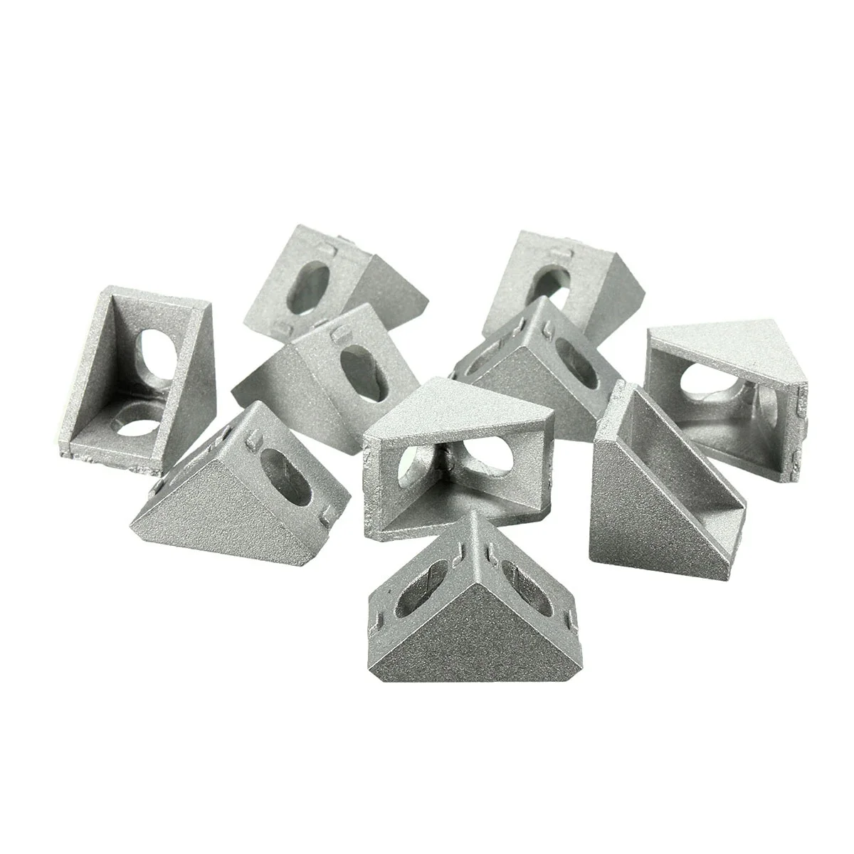 10/20/25pcs Aluminum 2020 Corner Bracket Fittings 20x20x17mm Corner Angle Bracket for Connector Aluminium Profile CNC Router