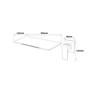 Wall Mounted Concealed Bathtub Faucet Hot And Cold Water Faucet Waterfall Outlet  Stainless Steel Black Gold 5