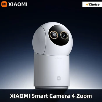 XIAOMI Smart Camera 4 Versione Zoom 8 Milioni di Pixel Zoom Ibrido 9x Nuovo Algoritmo AI Telecamera Domestica per Interni Monitoraggio Ultra Nitido 4K