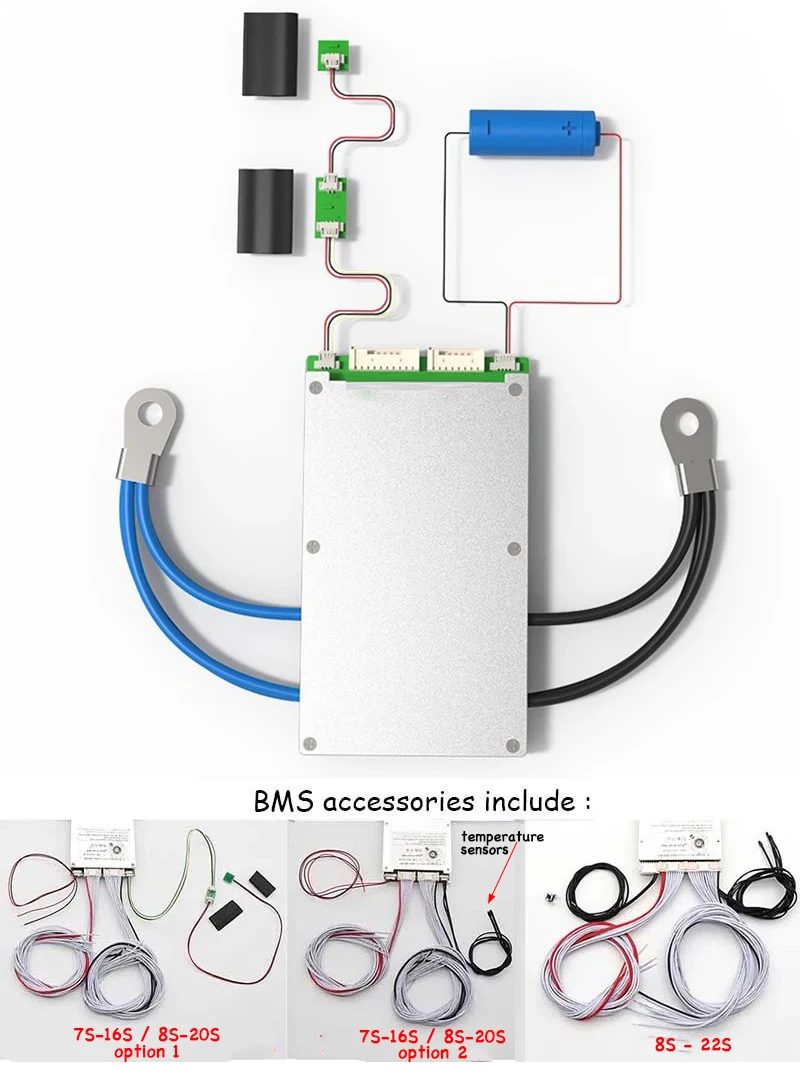스마트 7S 20S 16S 22S ANT BMS 리튬인산철(LiFePO4) 리튬이온(Li-ion) LTO 배터리 보호 회로 100A 300A 80A 220A 블루투스 앱 10S 13S 14S 밸런스