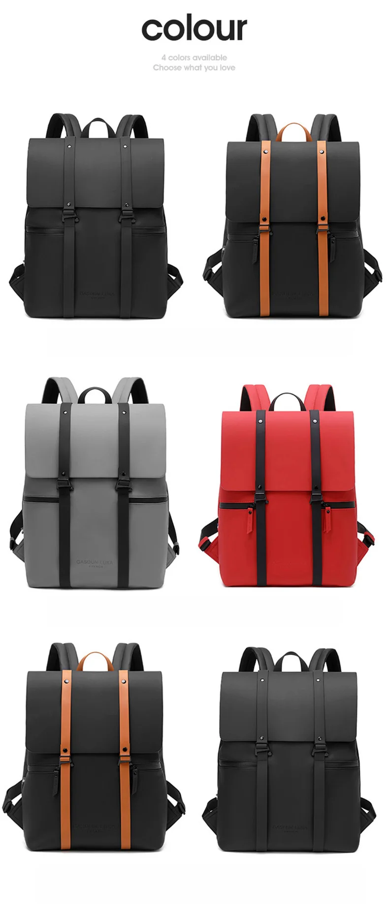 Simple backpack, large capacity backpack, fashionable and versatile casual backpack, women's new computer bag_voghion.com