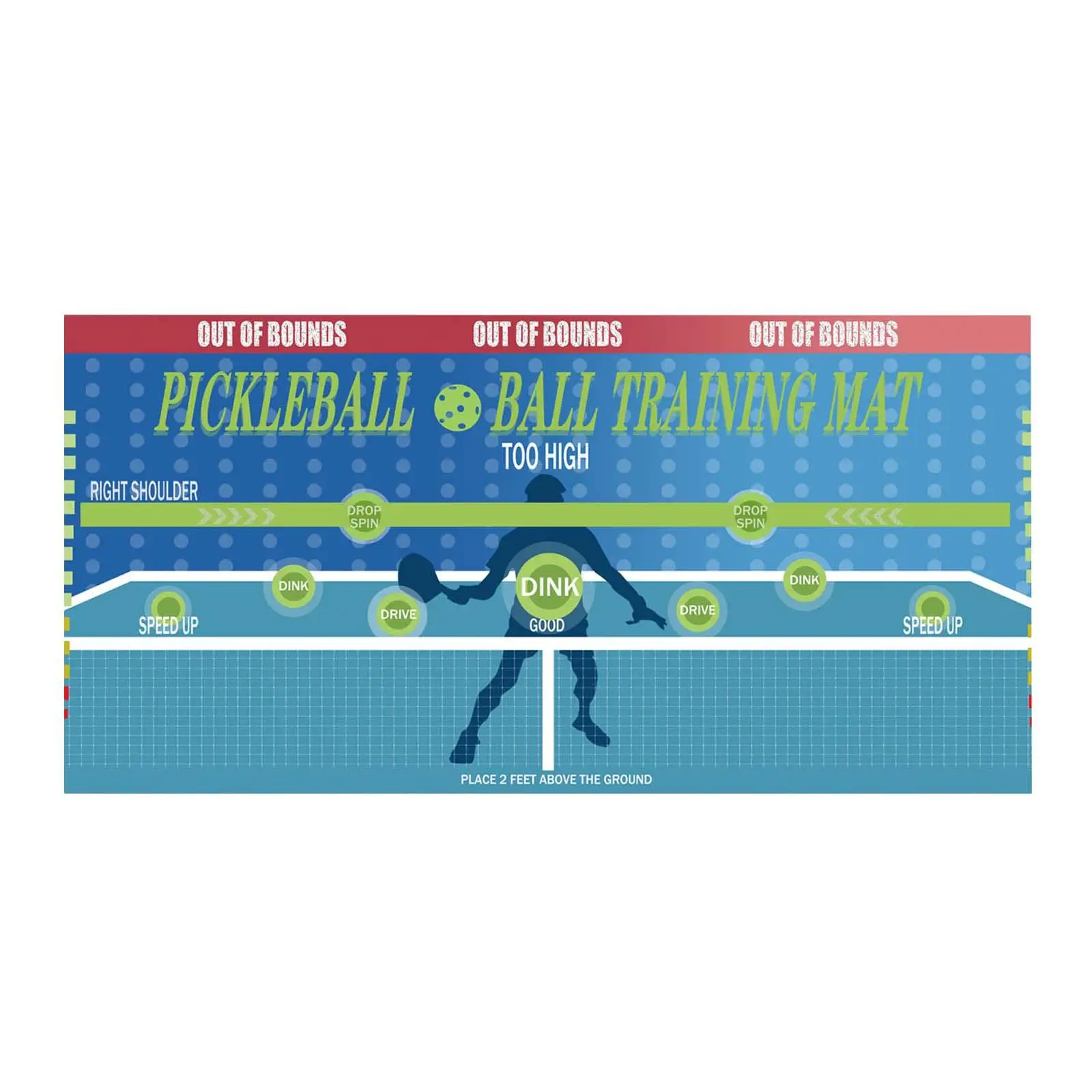 Pickleball Dink Pad for Wall Pickleball Practice Rebounder for Men Women Official Dink Pad for Indoor Outdoor Exercise Yard Pickleball Dink Pad for Wall Pickleball Practice Rebounder for Men Women Official Dink Pad for Indoor Outdoor Exercise Yard