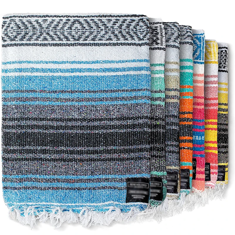 

130*170 Mexican Yoga Blanket Print Yoga Towel Pilates Blankets Camping Mat Workout Fitness Mat Sleeping Pad Beach Picnic Outdoor