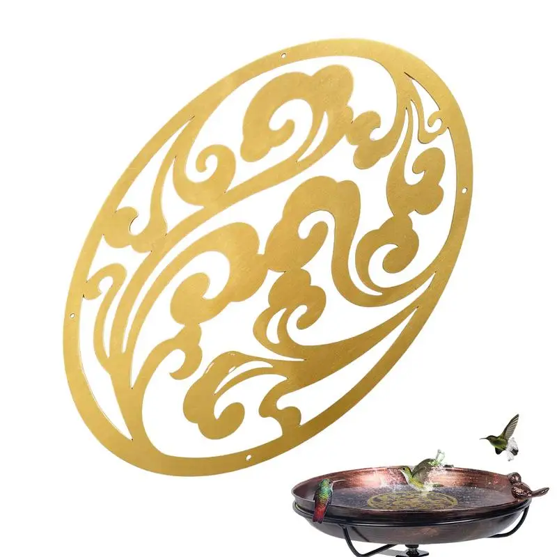 Copper Disk for Bird Bath Safe Bird Bath Purification Disk for Family Statue Tree Balcony Apartment Garden Pet Supplies