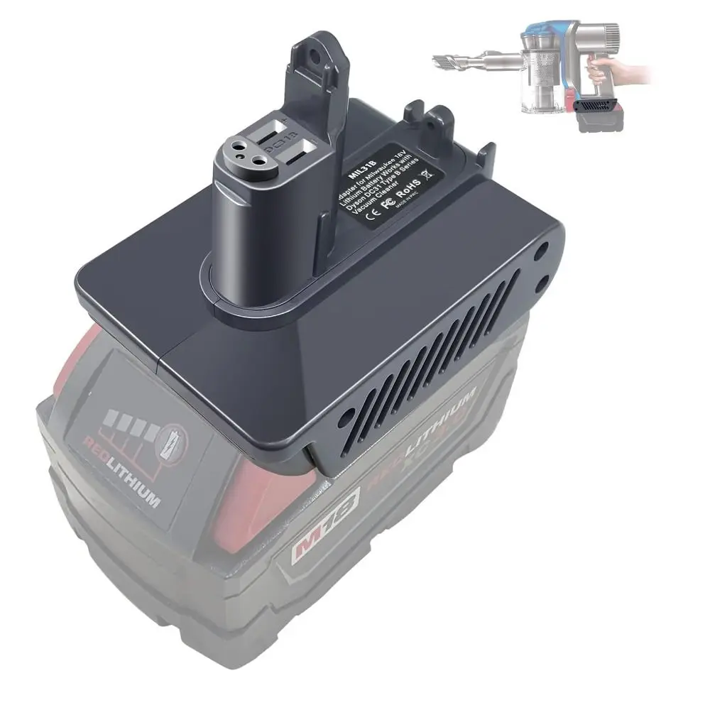 Portable 18V Battery Adapter Universal Multi-functional Vacuum Charger Li-ion Battery Converter for Dyson