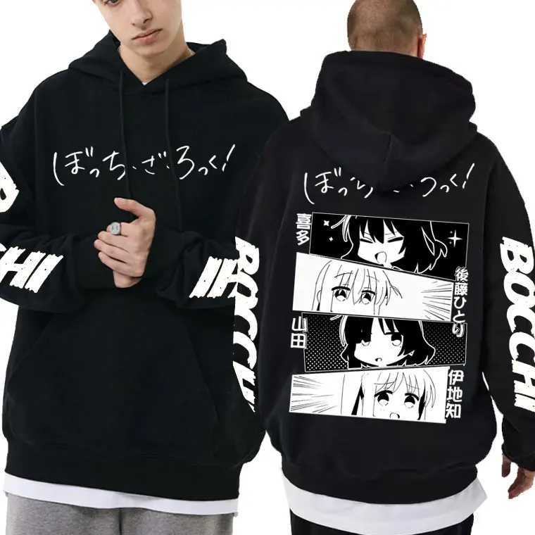 

Anime Cute Bocchi The Rock Hoodie Men Women Oversized Sweatshirt Kawaii Hitori Gotoh Yamada Ryo Kita Ikuyo Ijichi Nijika Hoodies