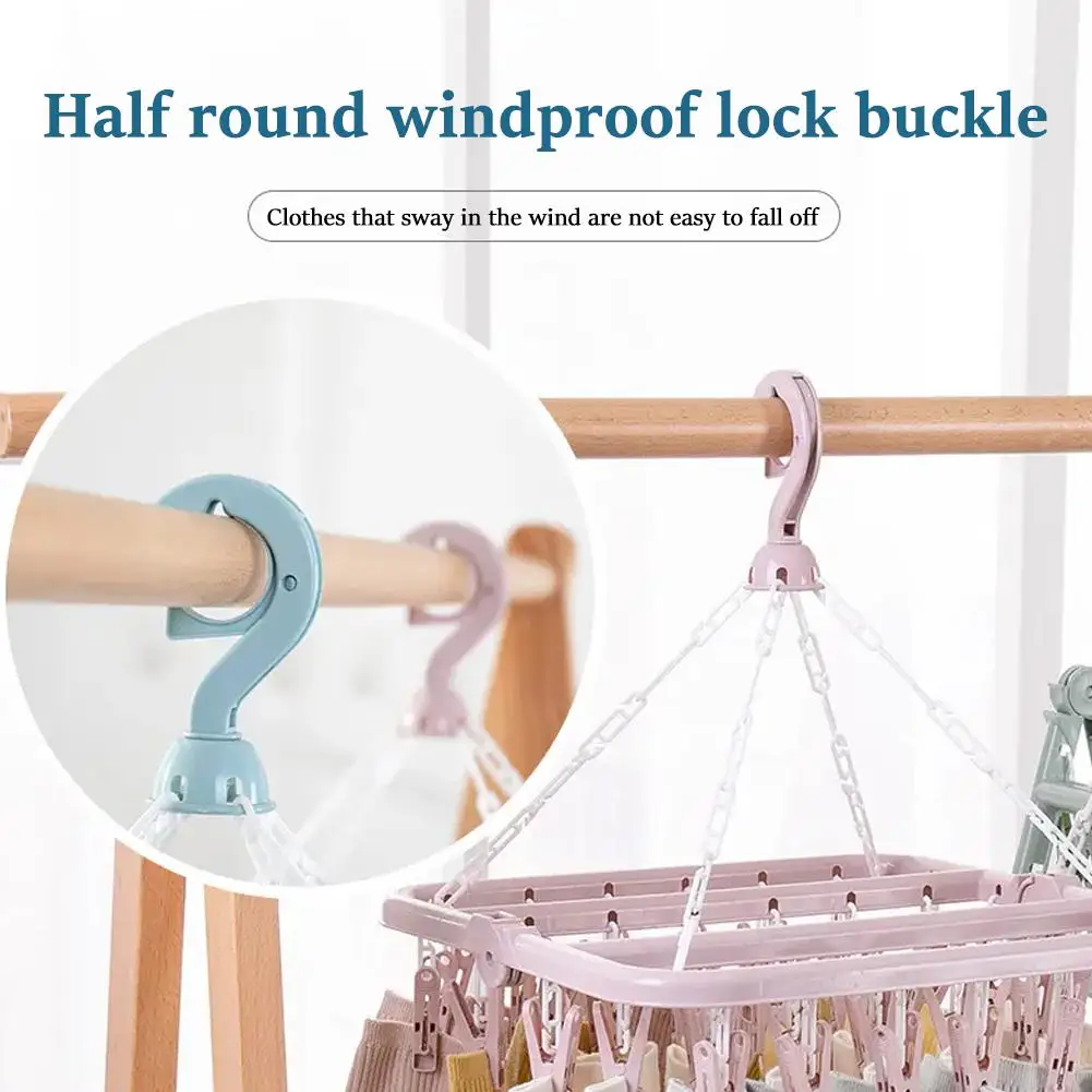 Socks Drying Hanger Foldable Laundry Hangers With 32 Clips Socks Underwear Rack Multifunctional Hanging Drying Rack clothes drying rack clothes hangers clothes drying clips
