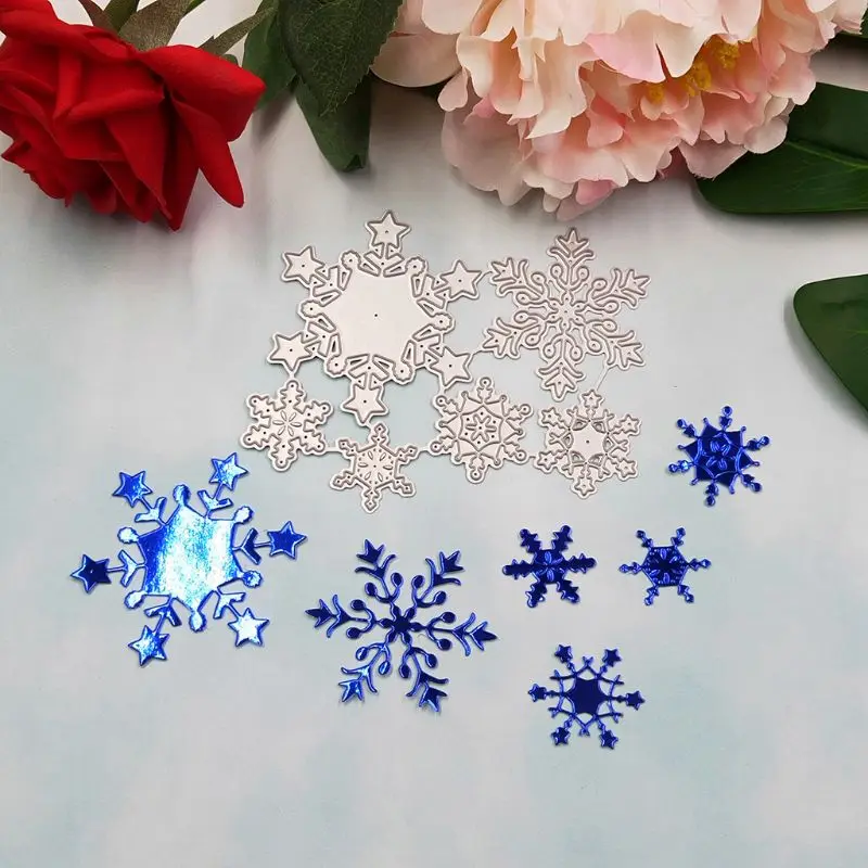 

Y1UB Christmas Snowflake Metal Cutting Dies Stencil DIY Scrapbooking Album Stamp Pape