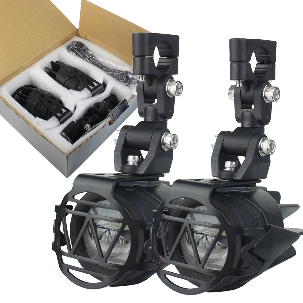 Motorcycle Headlight Auxiliary Lights For Motorcycle 40W 6000K Spot Driving Fog Lamps For BMW F800GS F700GS F650 K1600 R1200GS