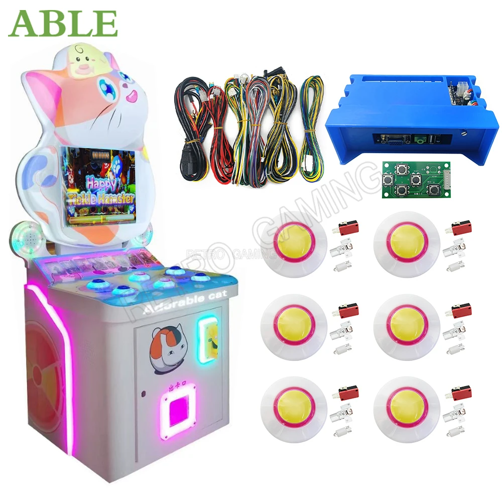 

Arcade Ticket Dispenser Machine Kid DIY Kit Whack-A-Mole Children Game Machine Kit Parts Hitting Mouse Coin Operated Games