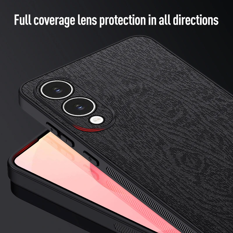 Luxury Wood Pattern Tree Texture Back Cover - Premium PC+TPU Protection Case