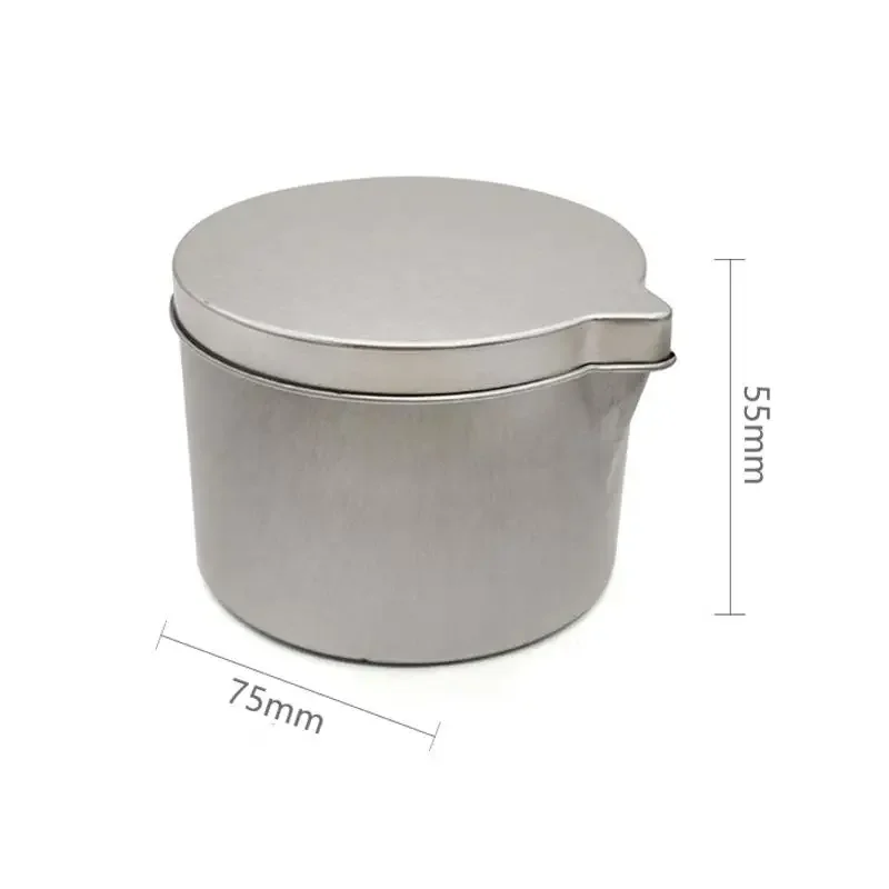 Tinplate Candle Jar Handy Spout Aromatherapy Massage Cream Jars Cosmetic Storage Cans DIY Candles Making Container 12pcs