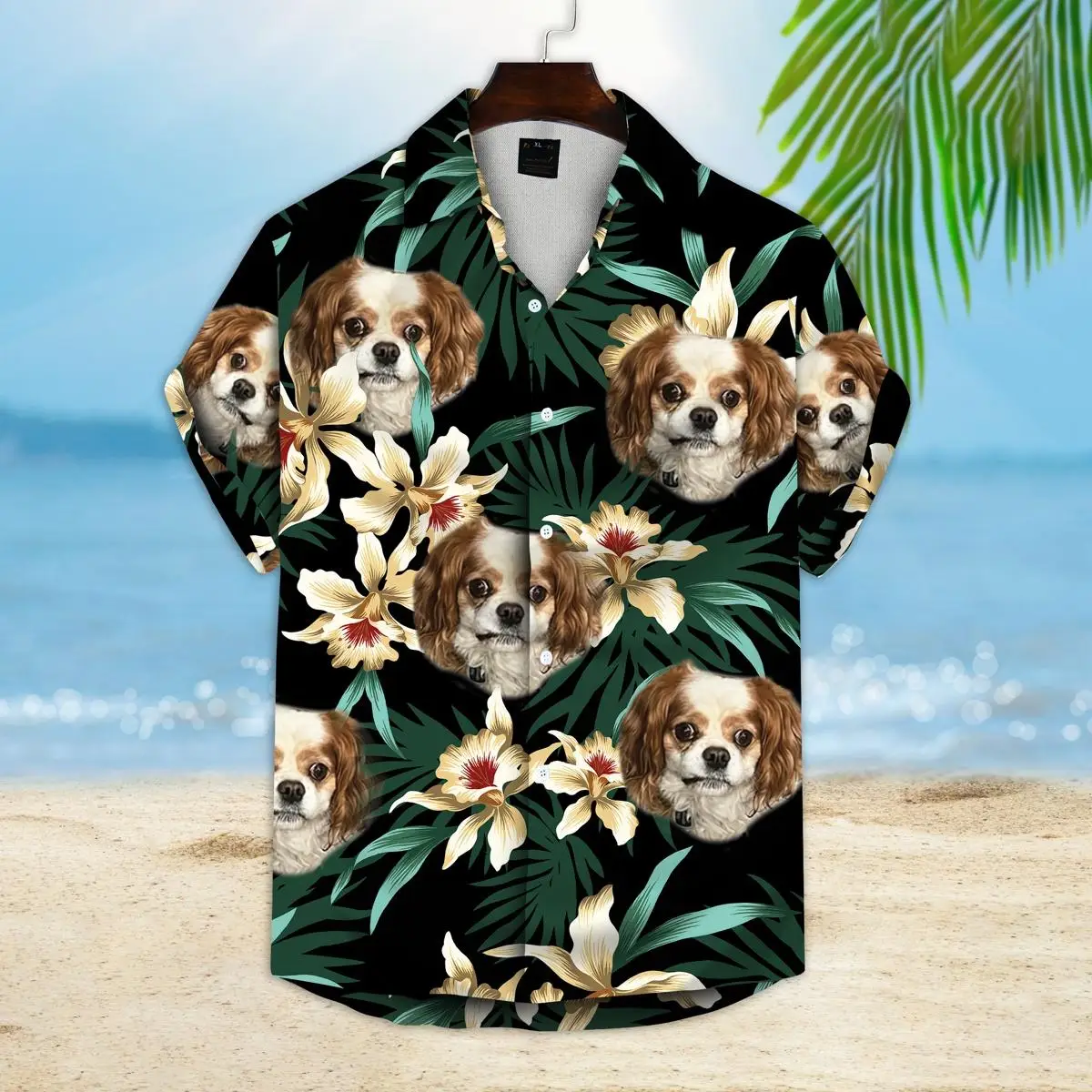 Hawaii Shirt Men Kawaii Dog Print Summer Short Sleeve Streetwear Clothing Button Short Sleeve Tops Oversize Beach summer horror skull 3d print t shirt for men casual oversized short sleeve clothes streetwear hip hop tops tees men clothing 6xl