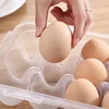 Egg Storage Box Transparent 18/10/8/4/3 Grid Eggs Container Refrigerator Eggs Fresh Keeping Box Outdoor Camping Egg Protector 6
