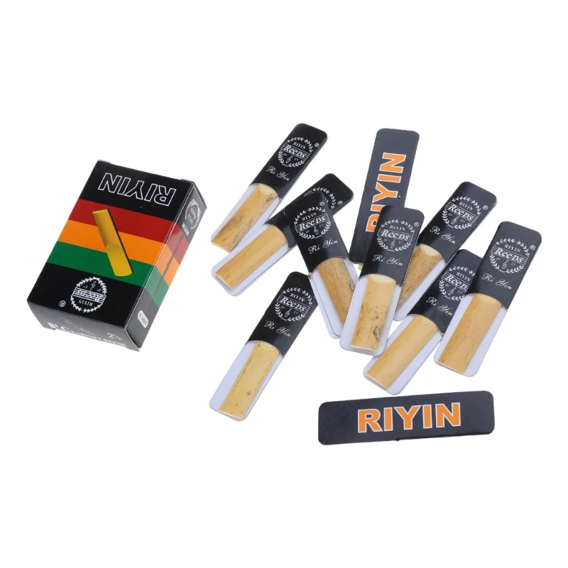 10pcs Traditional Reeds Clarinet 1.5 2.0 2.5 3.5 Strength Clarinet Reeds Wind Instrument Accessories clarinet accessories,reed storage case