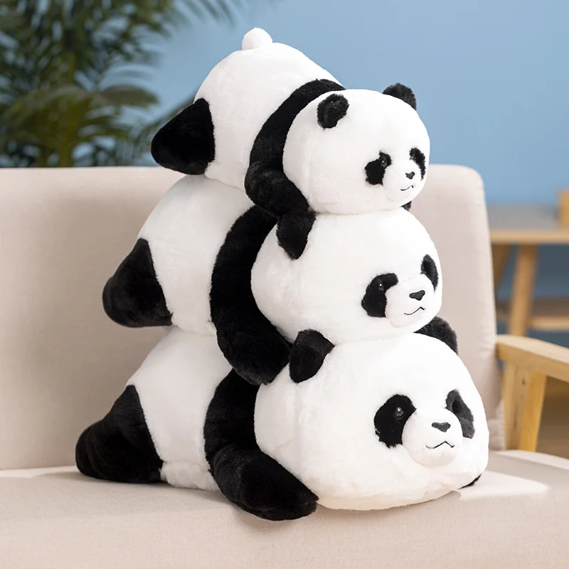 

Kawaii Лежащая панда плюшевая игрушка, мягкое Мягкое Животное, плюшевая подушка, мультяшная Детская кукла, милый подарок на день рождения и Рождество для влюбленных