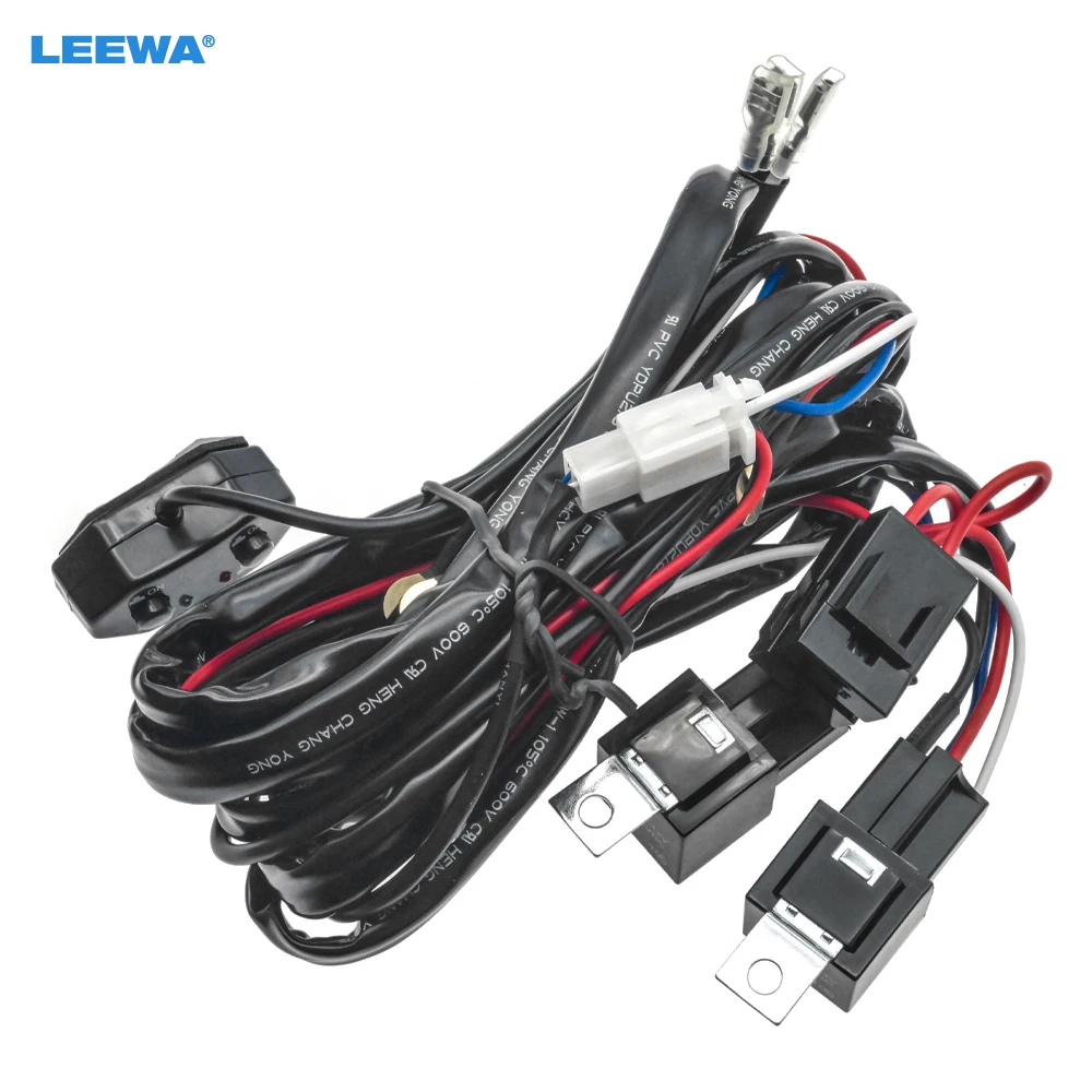 

LEEWA стандартная проводка, комплект релейных элементов для светодиодной рабочей лампы 12-44 в, 1 комплект проводки для внедорожника