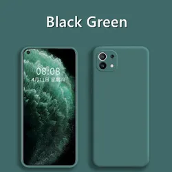 Premium Liquid Silicone Protective Cover for RedmiNote10 4g(10s) (Black Green)