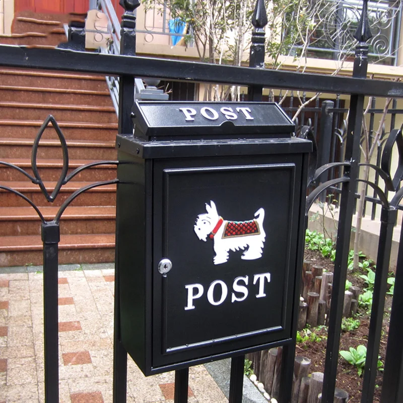 

Вилла уличный почтовый ящик настенный водонепроницаемый почтовый ящик с замком большой идиллический и креативный ящик для письма