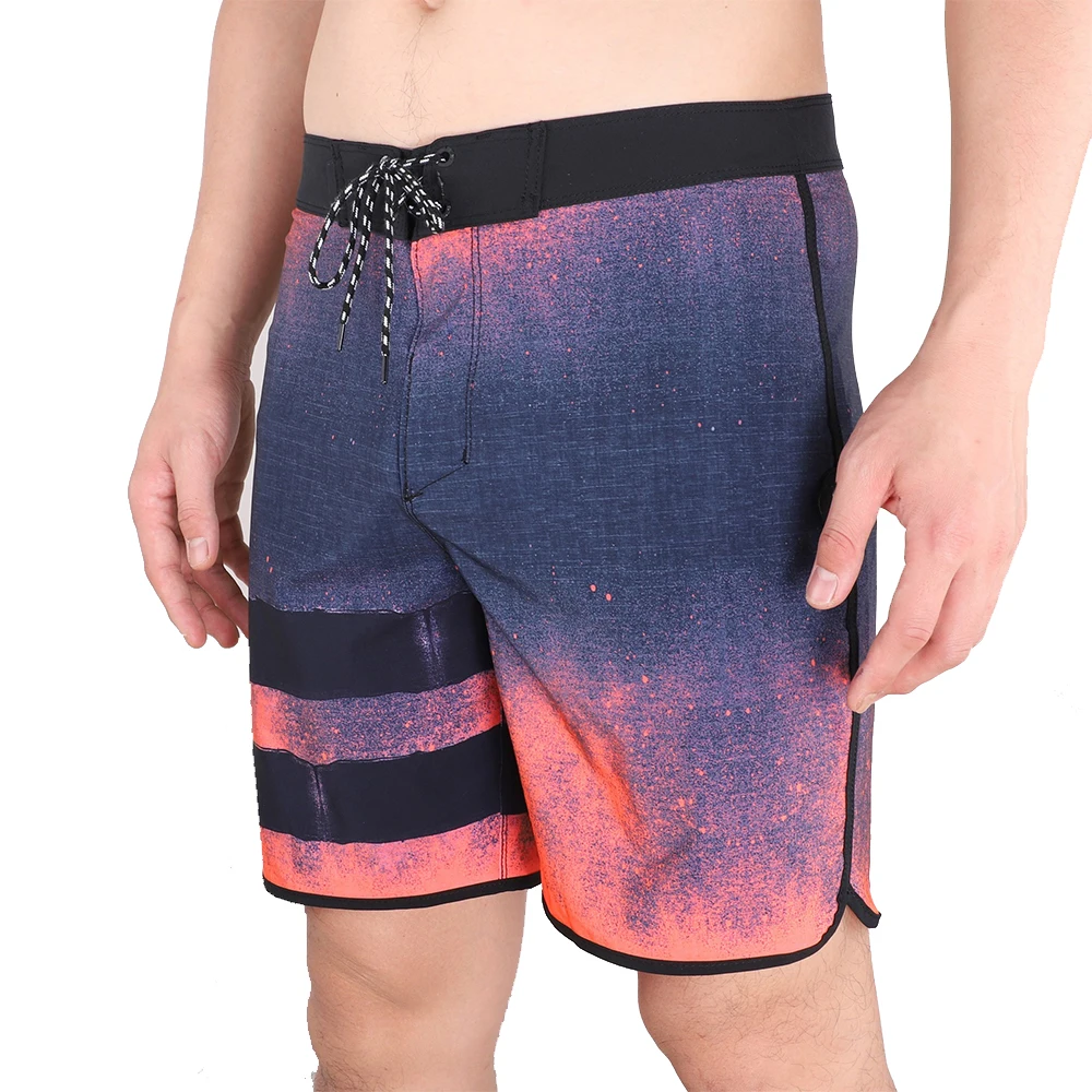 Men BoardShorts Phantom Beach Shorts With Label Swimming Pants Stretch Fitness Sports Shorts Waterproof Surf Shorts Homme 2