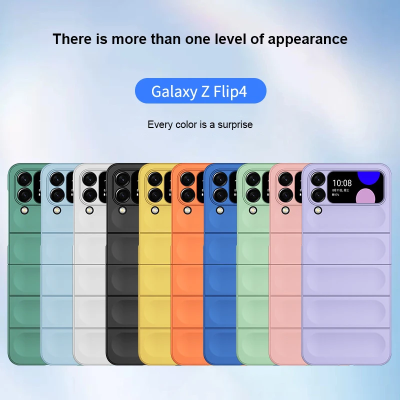 Per Samsung Galaxy Z Flip 3 4 Custodia Ultra-Sottile Antiurto Pc Shell Per Galaxy Z Flod 3 4 Fashion Phantom Shield Cover Protettiva