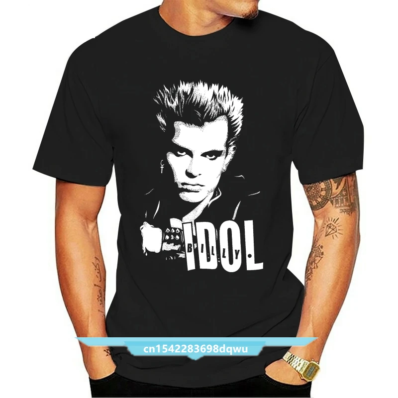 Maglietta Da Uomo Billy Idol Punk Fruit Of The Loom