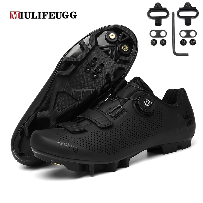Cycling MTB Shoes with Clits Men Road Cleat Route Bike Speed Flat Sneaker Racing Bicycle Mountain Spd Biking Women Footwear