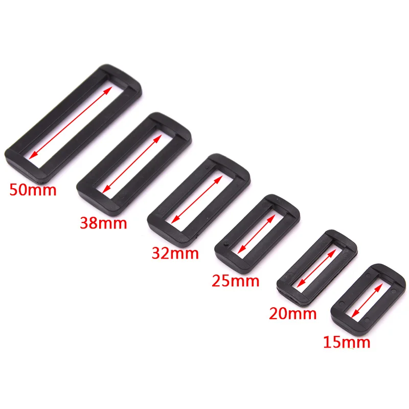 10pcs/lot Plastic Loops Looploc Rectangle Rings Adjustable Buckles For Backpacks Straps shoes Bags | Дом и сад