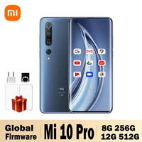 Global firmware Xiaomi 10 Pro Smarphone Mi 5G Snapdragon 865 108 MP Camera 4500mAh Battery Android Phone used phone 1