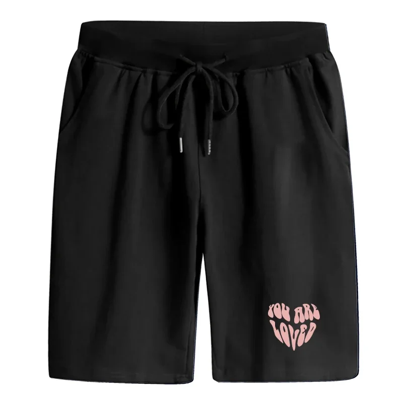 Herren-Shorts mit Elastischem Bund, Lässige Sport-Kurzhose, Outdoor-Fitness-Jogging-Shorts, Sommer-Halbhose, Lauf-Sportbekleidung