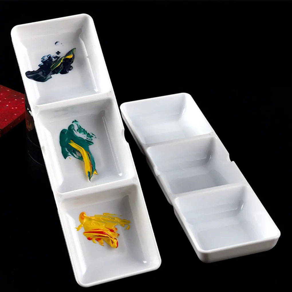 24pieces Compact And Portable Sturdy And Durable Paint Tray Palettes With Compartments Paint Palette