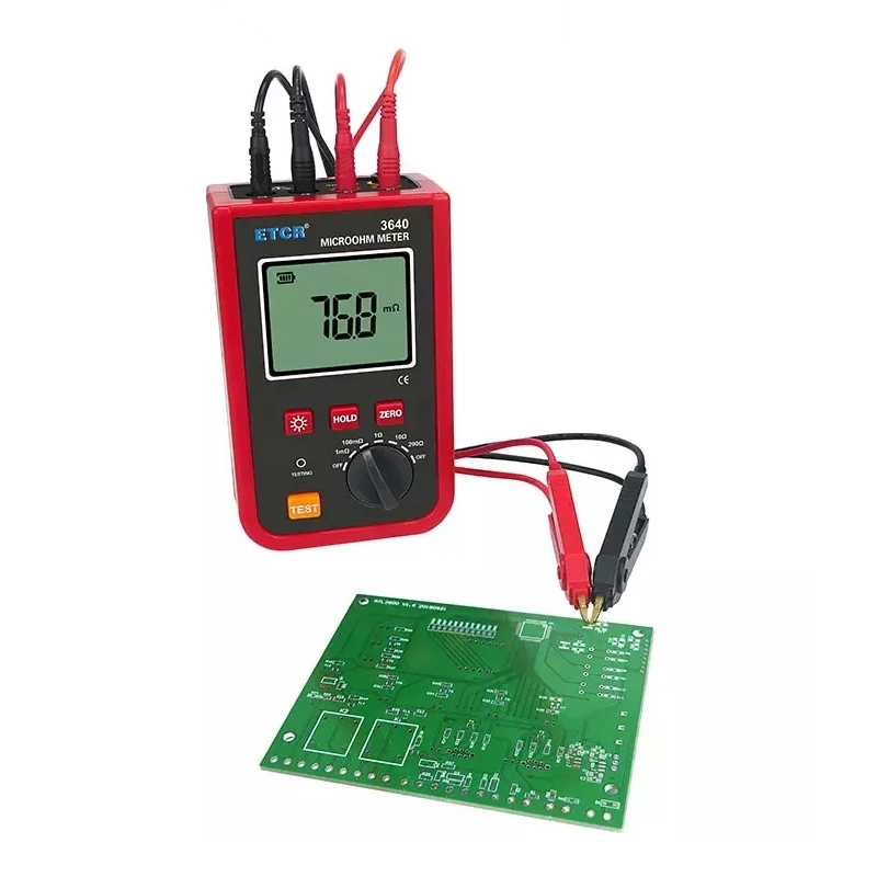 Etcr3640 Microohmmeter Digital Dc Resistance Tester High Precision