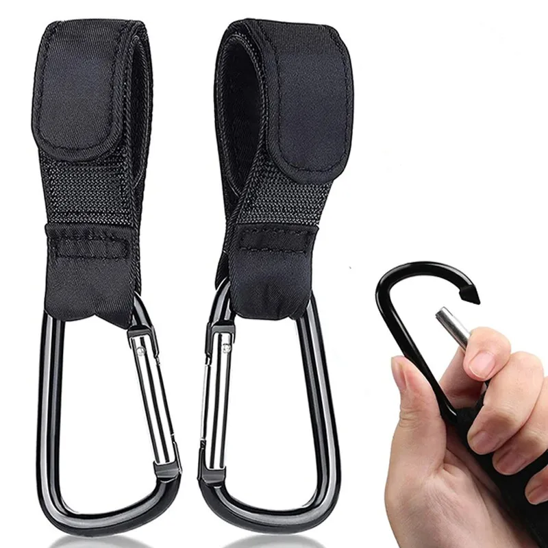 

1-10pcs Stroller Hooks Buckles Clip Aluminum Alloy Carabiner Cart Organizer Diaper Bag Shopping Pram Hook Buckle Stroller Hanger