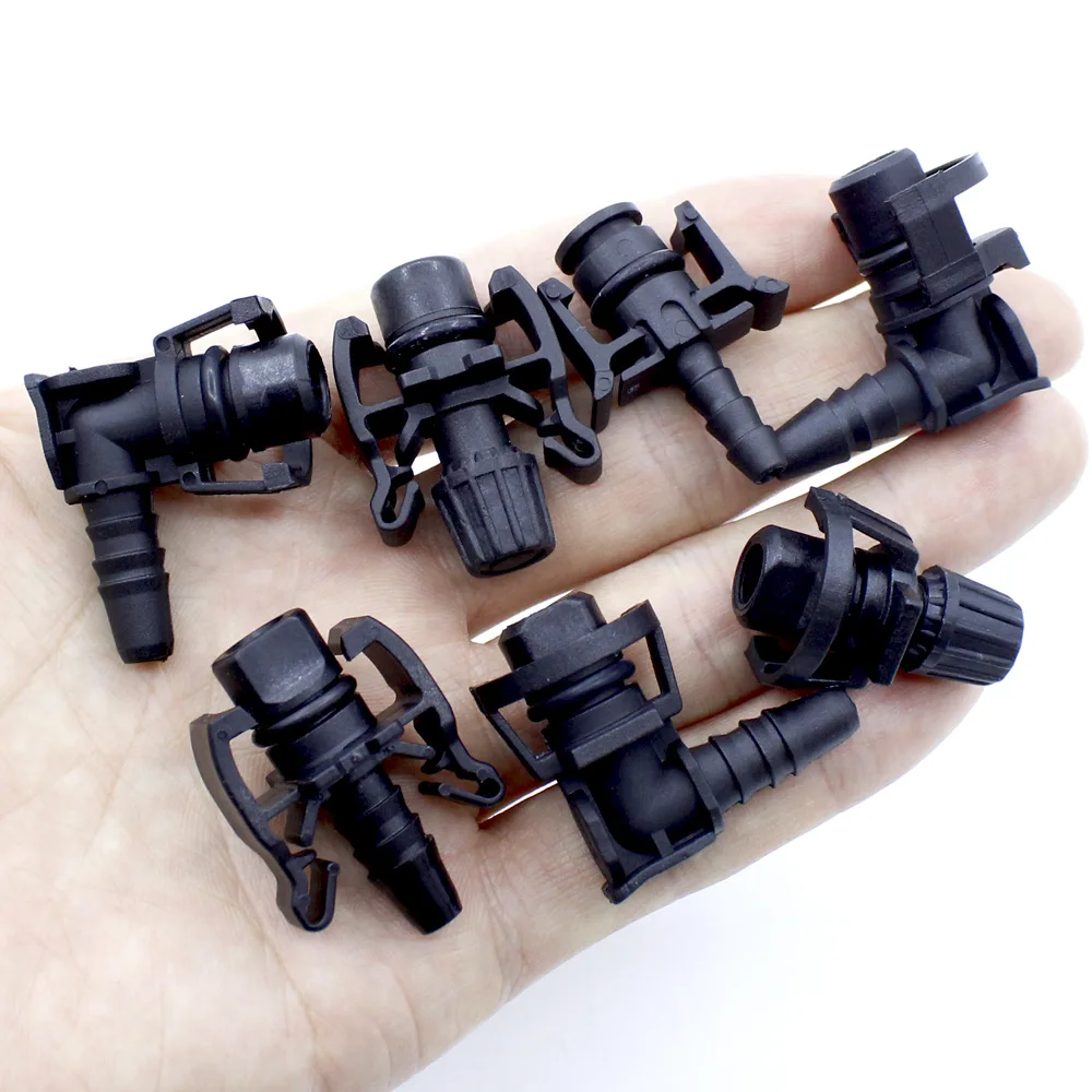 10 Uds. Conector de manguera de agua para tanque de agua de coche, conexión para Buick Chevrolet Opel Ford Fiesta, hervidor de agua, conectores de enchufe rápido