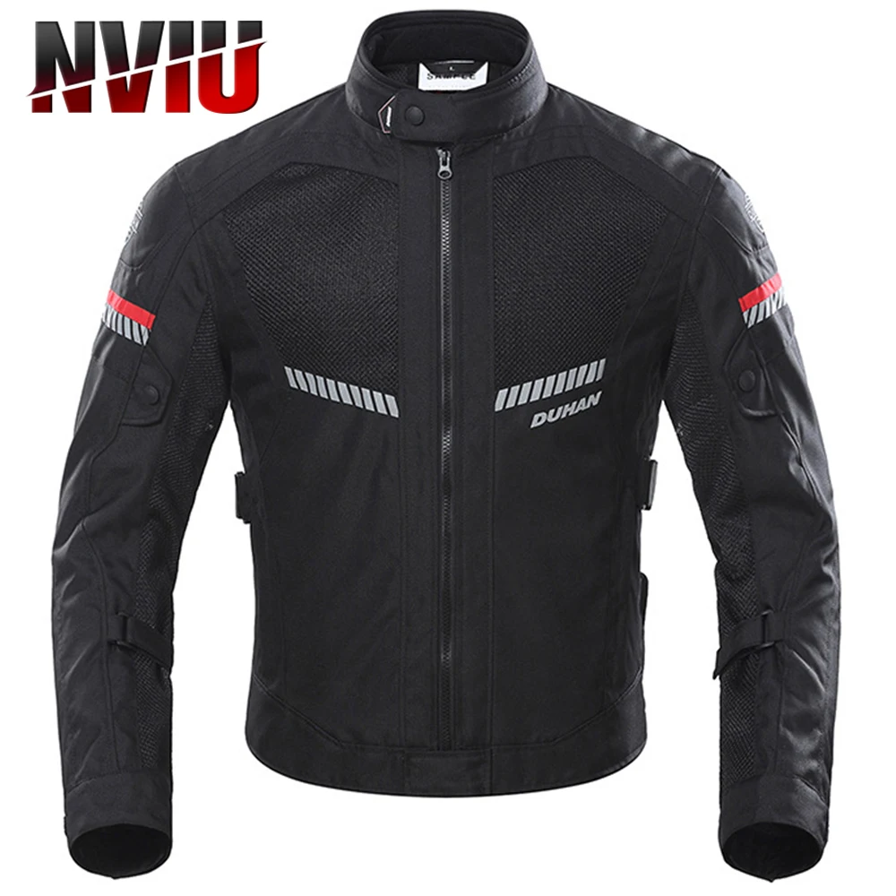 

DUHAN Breathable Motorcycle Jacket Motobiker Racing suit Mesh Fabric Summer Cycling Clothing Motocross Elbow Protective Gear