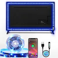 1M/3M/5M Bluetooth App Control 5V LED Light String Computer Desk DIY Backlight 5050 RGB Tape Home Decoration Lights Strip 1