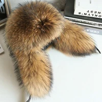 Fur Hat Women Black Fox Fur Ushanka Hats Winter Warm Ears Bomber Cap Thick Hat Windproof Ear Flaps Middle Aged Cold Weather - Image 4