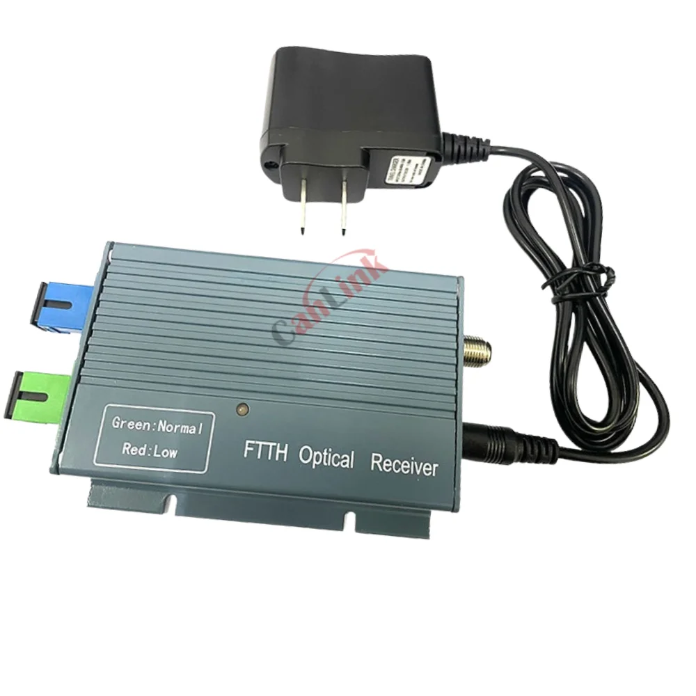 FTTH CATV Optical Receiver High Level Fiber WDM Converter SC APC/UPC Duplex Connector Mini Mode With 2 Output RF Inch
