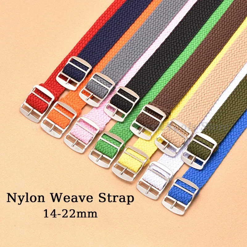 Stylish Nylon Weave Watch Strap - Durable & Lightweight Sport Band