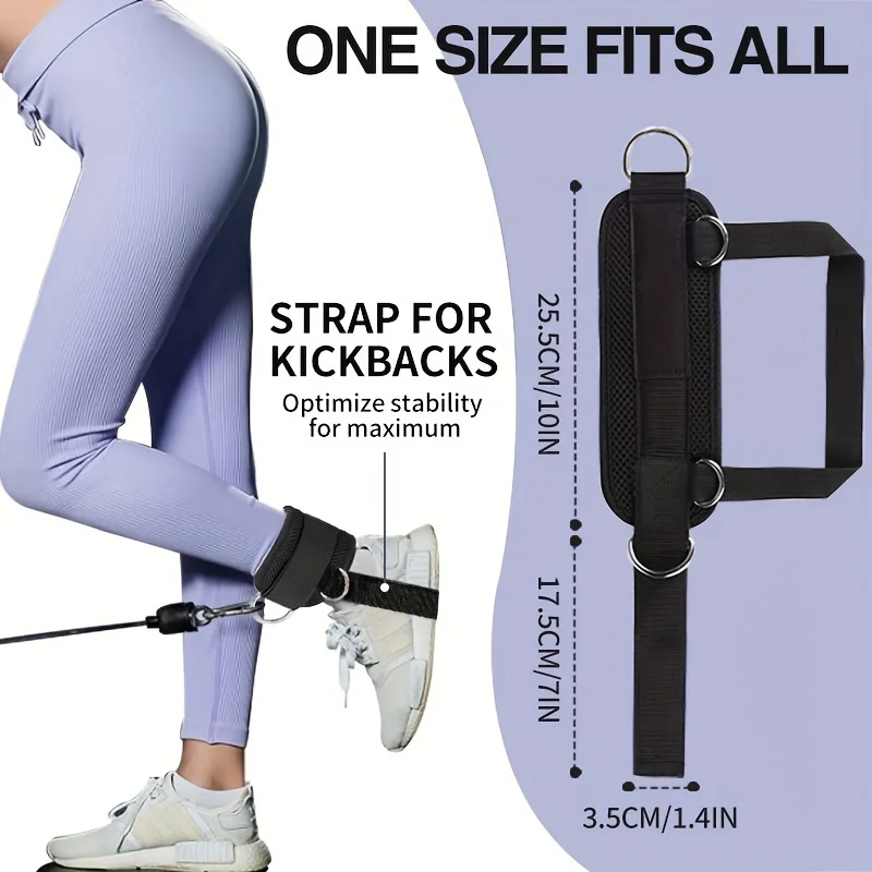 Adjustable D-ring Foot Rope Ankle Buckle Gantry Buckle Ankle Protection Strap Leg Strength Training Sports Protective Equipment Ankle Support Brace Ankle Support Ankle Straps Fitness Ankle Straps