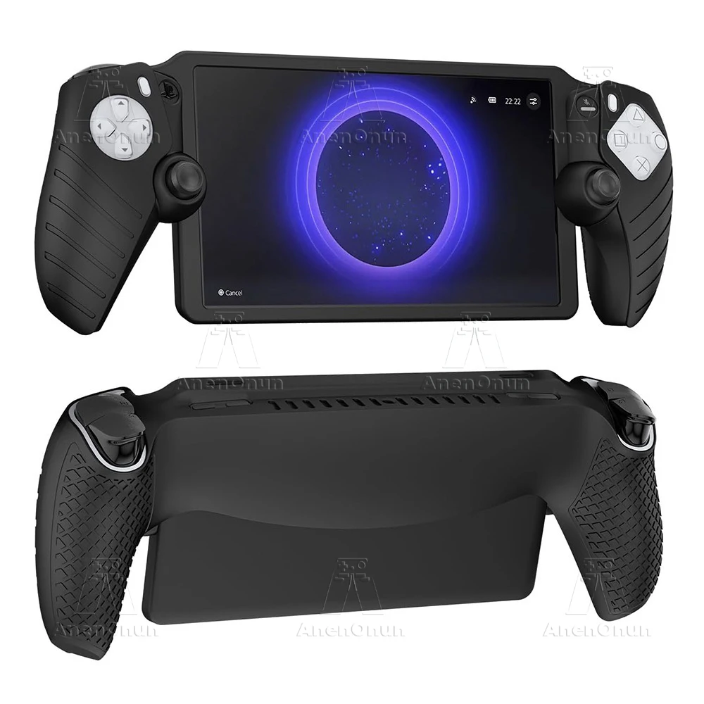 Silicone Shockproof Non-Slip Protective Case - Black