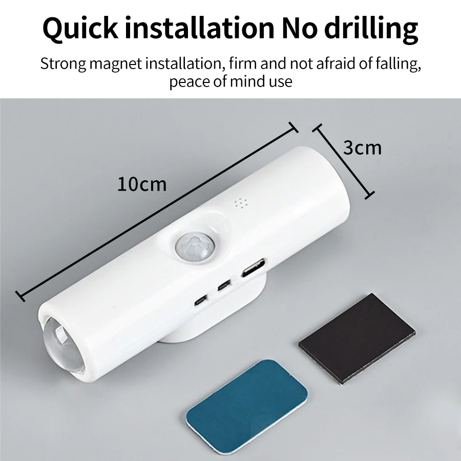 Magnetic Rechargeable LED Smart Light with Dimmable Gradient