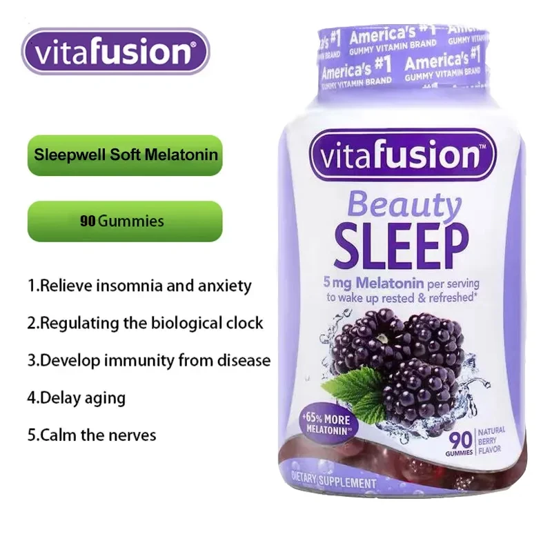 

Vitafusion Sleepwell Soft Sweets Melatonin 3mg Sugar Free Gummy Help Sleep Calming The Nerves Adult Sleep Support 90 Gummies