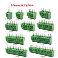 5/10pcs KF128 2.54mm 0.1" Pitch Mini PCB Screw Terminal Block Connector for Wires 2P 3P 4P 5P 6P 7P 8P 9P 10P 12P 16P Terminal - Image 2