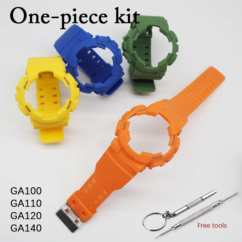 

Сменный матовый монохромный сплошной ремешок GD/GA/GAX/GLX100 120 ремешок для часов чехол ремешок из смолы
