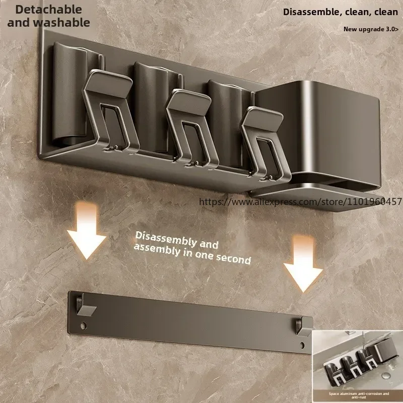 Toothbrush Rack Without Punching Bathroom Tooth Cup Mouthwash Cup Storage Household Wall-mounted Electric Toothbrush Holder