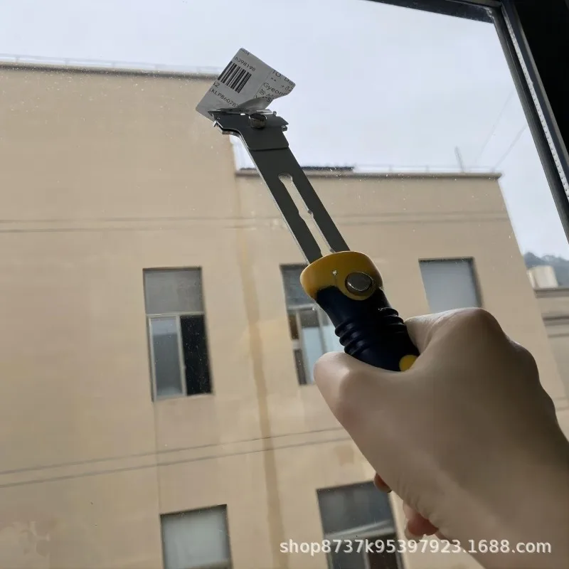 접이식 스크레이퍼, 교체 가능한 탄소강 블레이드, 블레이드 보관함, 플라스틱 고무 미끄럼 방지 손잡이, 스패출라